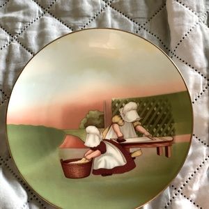 Royal Bayreuth Sun Bonnet Babies porcelain plate